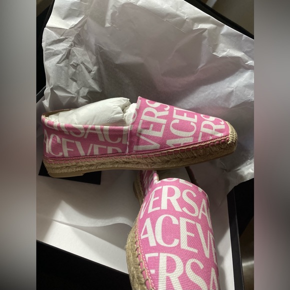 Versace Logo Print Espadrilles - Picture 9 of 16